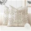 Miuyunya Set di 2 Fodere per Cuscini Decorativi Impermeabili 50 x 50 cm Federe Cuscini Divano Mandala Motivo Tappeto Vintage Copricuscini Divano Biancheria Decorativi per Esterno Interno