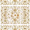 WANDIC 3 fogli adesivi trasferibili retro dorati con motivo floreale dorato, impermeabili, decorazioni per mobili, artigianato, decorazioni per fai da te, album fotografici, 15 x 30 cm