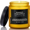 M&SENSE Candele Profumate Esotico Mango e Ananas, candele decorative da 200g (fino a 50 ore), aroma tropicale per ambienti, candela profumata regalo per amici/famiglia