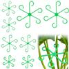 Adiwo 8 pezzi porta steli in plastica, porta piante clip per supporto piante, supporto per piante perenni per piante monstera, fiori, ortensie, rose, pomodori (Verde-8PZ)