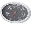 Buachois Termometro per Coperchio,7,4 X 4,7 X 3,4cm 38 ℃ a 430 ℃ Ovale in Acciaio Inossidabile BBQ Smoker Grill Termometro Indicatore di Temperatura Sostituzione Indicatore di Calore