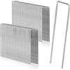 WANGZAIZAI 50 ancoraggi anti ruggine per non erbacce, zincati, anti ruggine, in filo di acciaio, per campeggio, picchetti da terra, ganci di fissaggio stabili, lunghezza 200 mm, larghezza 40 mm, diametro 2,5 mm