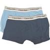 Calvin Klein Boxer Ragazzo Bimbo Maschio Junior Confezione 2 Pezzi Elastico a Vista logato Articolo B70B700506, 0SP Bluebell/Oceana, 8 Anni