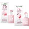 equilibra Viso, Rosa Ialuronica Siero Viso Levigante e Vellutante, a Base di Estratto di Rosa Damascena, Acido Ialuronico, Vitamina C e Ceramidi Vegetali, 2 Pezzi da 30 ml