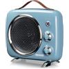 Ariete Termoventilatore Vintage, Freddo e Caldo, Termostato regolabile, Maniglia per facile trasporto, 2000 W, Verde