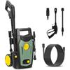 Avilia Idropulitrice 1200W Turbo Boost - Idropulitrice 100 Bar, 6.5 L/min, Con Lancia e Sistema Total Stop - con Serbatoio Acqua per Auto, Moto e Bici