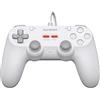 GameSir Tegenaria Lite controller cablato per PC, frequenza di polling 1000Hz, joystick ad effetto Hall e 2 pulsanti rimovibili, Turbo, controller di gioco per PC per Steam/Android/iOS/Switch (bianco)