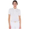 Equestro POLO CONCORSO DONNA SLIM FIT CON STRASS SUL COLLETTO