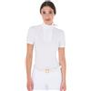 Equestro POLO CONCORSO DONNA SLIM FIT CON ROUCHES E STRASS