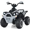 RELAX4LIFE Quad Elettrico per Bambini 3-8 Anni con Velocità Regolabile, Auto a Batteria Multifunzione 12V con Anteriore e Posteriore, Luci a LED, Musica, Pedale, Clacson, Carica 35KG (NERO)