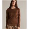 Falconeri Maglia Girocollo In Cashmere Ultrafine Marrone Bronzo Antico
