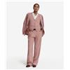 Falconeri Pantalone Palazzo Lino Viscosa Sale Rosa