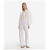 Falconeri Pantalone Palazzo Con Micro Paillettes Bianco