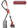 Bakaji Levigatrice Muro Soffitto Pieghevole Carteggiatrice Giraffa Cartongesso Aspirazione Polvere Automatica con Luce a LED Asta Telescopica e 6 Dischi Abrasivi