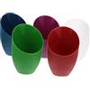WHAMVOX 5pezzi Paralume Plastica Per Lampade Forma Di Cavallo Copertura Lampada Sostituzione Colorata Per Lampade Da Tavolo Da Scrivania Letto Centrale Bianco Scuro Verde Scuro Blu Scuro Rosso Scuro