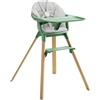Stokke Seggiolone con Cuscino Clikk - Nordic Grey - Clover Green