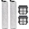 FILTERIST (4 pezzi) Floor One S3 Rulli di Ricambio per Spazzola e Filtri HEPA Compatibili con Tineco iFloor 3, Aspirapolvere Senza Fili per Liquidi e Solidi, Kit di Accessori, 2 Rulli Spazzola, 2 Filtri HEPA