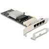 DeLOCK Scheda PCI Express x4 per 4 x RJ45 LAN Gigabit Bypass [88610]