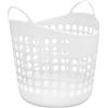 Garneck Cesto Per La Biancheria In Plastica Con Manici Cesto Per La Biancheria Flessibile Contenitore Per La Cameretta Da 30 Litri Organizzatore Rotondo Per Vestiti Per Asciugamani Libri