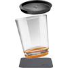 silwy einfach anziehend. silwy® magnetic drinkware, bicchiere magnetico di plastica antiscivolo, infrangibili con magnete integrato con coperchio e sottobicchieri metallici, campeggio, barca, bambini - Hub Orange