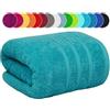 EDB Telo da bagno extra large, 100 x 200 cm, da bagno di grandi dimensioni, XXL, super morbidi, 100% cotone egiziano, asciugamano da spiaggia avvolto nel corpo, 600 g/m² (verde acqua, 1)