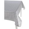 Casatessile Tovaglia plastificata Italiana DAMAMIX Tovaglia Cerata, Tovaglia Plastica - Grigio, 6 posti 140x180 cm.