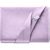 Bonazzi Home Lenzuolo sopra in raso di puro cotone, soffice e morbido, 100% MADE IN ITALY (Glicine, Matrimoniale, 250x300)