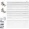 Generico Tende Veneziana su Misura Veneziane in Alluminio per Finestre Larghezza 25-165cm Altezza 50-290cm Veneziane da Interno per Privacy E Protezione(Bianca)