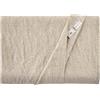 Bonazzi Home, lenzuolo sopra 100% puro lino, lavorazione orlo a giorno, 100% MADE IN ITALY (Sabbia, Singolo, 170x300)