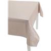 Casatessile Tovaglia plastificata Italiana DAMAMIX Tovaglia Cerata, Tovaglia Plastica - Beige, 6 posti 140x180 cm.