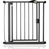 Safetots Cancelletto per Scale a Pressione con Chiusura Automatica, 75cm - 82cm, Grigio Ardesia, Cancelletto a Chiusura Automatica per Bambini, Barriera di Sicurezza per Bambini