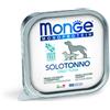 MONGE 150 g Monge Monoprotein Alimento Completo Monoproteico Cibo Umido Paté per Cani Adulti con Solo Tonno Grain Free e Gluten Free