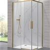 Karag Box Doccia Doppio Scorrevole 6mm Anticalcare H200 Profili Oro