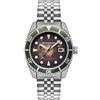 Spinnaker Mens 44mm Wreck Automatic Rust Brown 3 Hands Watch with Stainless Steel Bracelet SP-5089-22