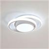 DELIPOP Plafoniera LED rotonda, lampada da soffitto moderna 32W 2350LM, plafoniera per camera da letto corridoio bagno cucina soggiorno -