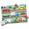 Melissa & Doug Puzzle in Legno per Bambini - Veicoli a Incastro Grandi, Giochi Montessori Educativi, Gioco Creativo, Regalo per Bambini e Bambine, 2+ Anni