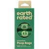 Earth Rated Sacchetti Igienici per Cani Extra Resistenti Senza Profumo - 8 Rotoli 120 Sacchetti 23 x 33 cm