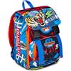 Mitama Zaino Estensibile Tiger Wild con Tasca frontale, Blu e Rosso, Scuola Elementare e Tempo Libero, Bambino Ragazzo