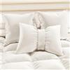 PETTI Artigiani Italiani - Cuscini Divano in Velluto con Imbottitura, Copricuscini Camera da Letto, Cuscini Arredo con Cerniera Invisibile, Cuscini Velluto Bianco Fiocco 1 Pezzo - 50x40 cm