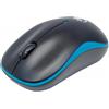 Manhattan Mouse Manhattan Ottico Wireless con Micro Ricevitore Usb 1000dpi Nero/Azzurro