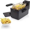 Princess Friggitrice 182727 Nero elettrica, 2000 W, 3 Litri, Acciaio