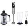 Princess 221221 Set frullatore a Immersione, 1000 W, 5.3 tons, Acciaio Inossidabile, 25 velocità, Nero