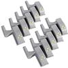 AUNMAS 10Pcs LED Luci a cerniera per armadi - Bianco freddo, alimentazione a batteria (23V), facile installazione di luce per armadi/guardaroba in ABS, sensore di movimento (batterie non incluse)