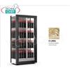 TECA per VINI con TELAIO A CORNICE DUNE in LEGNO colore ORO TENUE, cap.128 bottiglie VERTICALI, Freddo STATICO o VENTILATO, temp.+4Â° +16Â°C,per VINI BIANCHI o ROSSI, V.230 1, Kw.0,32, Peso 138 Kg, dim.mm.874x568x1865h