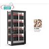 TECA per VINI con TELAIO A CORNICE DUNE in LEGNO colore ORO ROSA, cap.128 bottiglie VERTICALI, Freddo STATICO o VENTILATO, temp.+4 +16C, per VINI BIANCHI o ROSSI, V.230 1, Kw.0,32, Peso 138 Kg, dim.mm.874x568x1865h