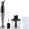 TELEFUNKEN - M07442 Frullatore ad immersione 800 Watt, capacita 0,7 Litri, funzione turbo, 2 velocita - Acciaio Inox
