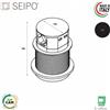 SEIPO Multiconnettore Vertikal Push 3 prese Schuko 6A e 2 USB 5V DC SEIPO UE.0010