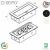 SEIPO Multipresa Atom 2 prese Schuko 13 A -2 USB-C 5V DC - 1 RJ45 - 1 HDMI con apertura automatica SEIPO UE.0012