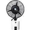 Fans Ventilatore da Parete con nebulizzatore,Ventola ad Alta Potenza umidificatore di Raffreddamento,3 velocità Regolabile, con Serbatoio dell'Acqua da 12 Litri