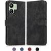 Namenand Cover Compatibile con Xiaomi Redmi 14C 4G, Custodia con Fiori Disegni Porta Carte Magnetica Cover Premium Pelle PU Flip Libro Custodia per Xiaomi Redmi 14C 4G (6.88") - Nero